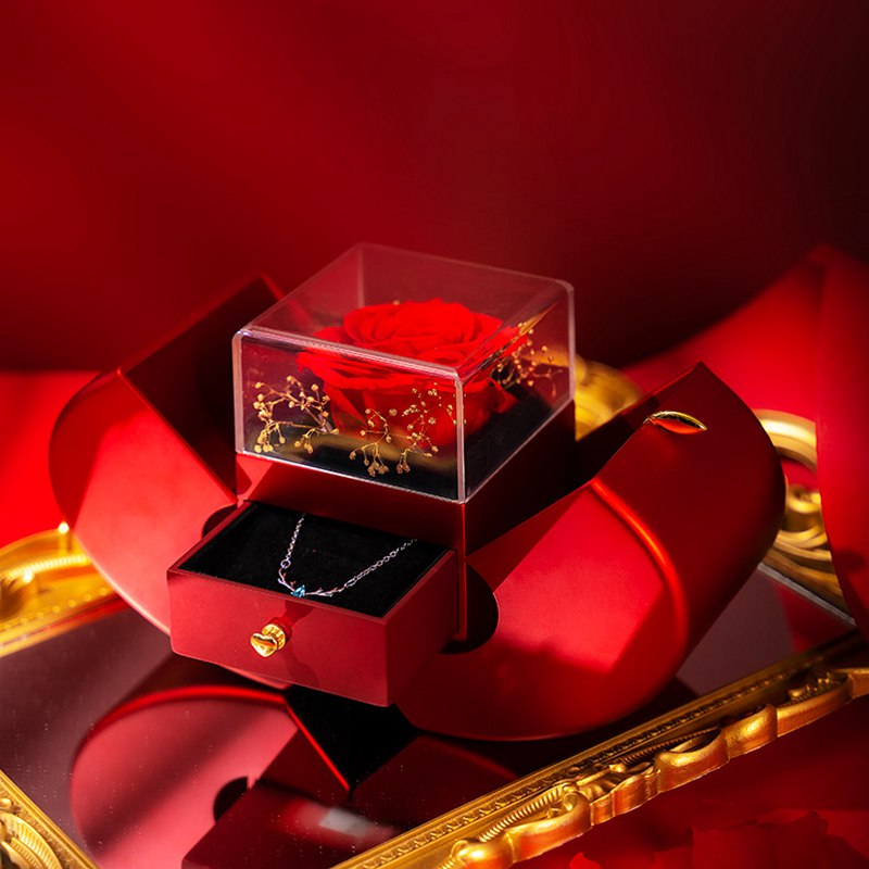 Eternal Rose Necklace Jewelry Box - Everyday-Sales.com