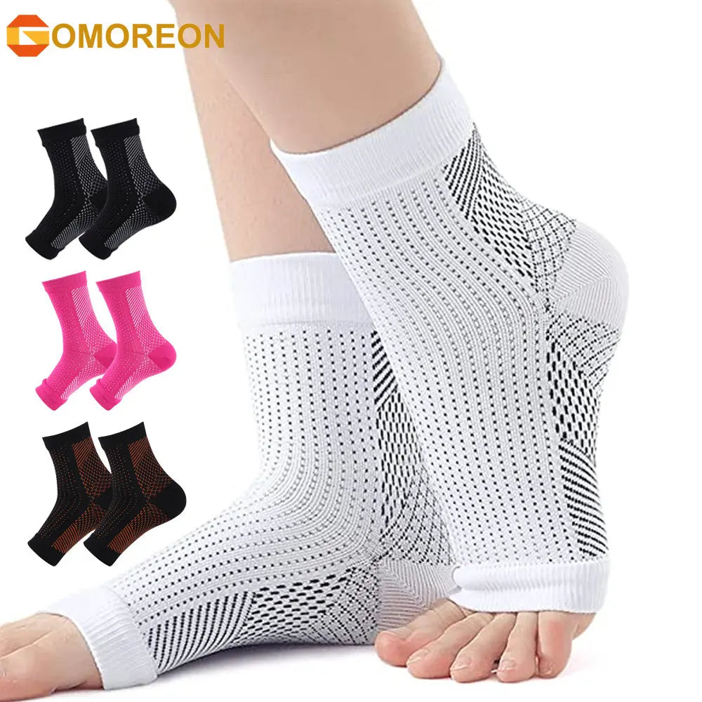 1Pair Neuropathy Socks for Men Women, Soothe Compression Socks for Neuropathy Pain,Ankle Brace Plantar Fasciitis Swelling Relief