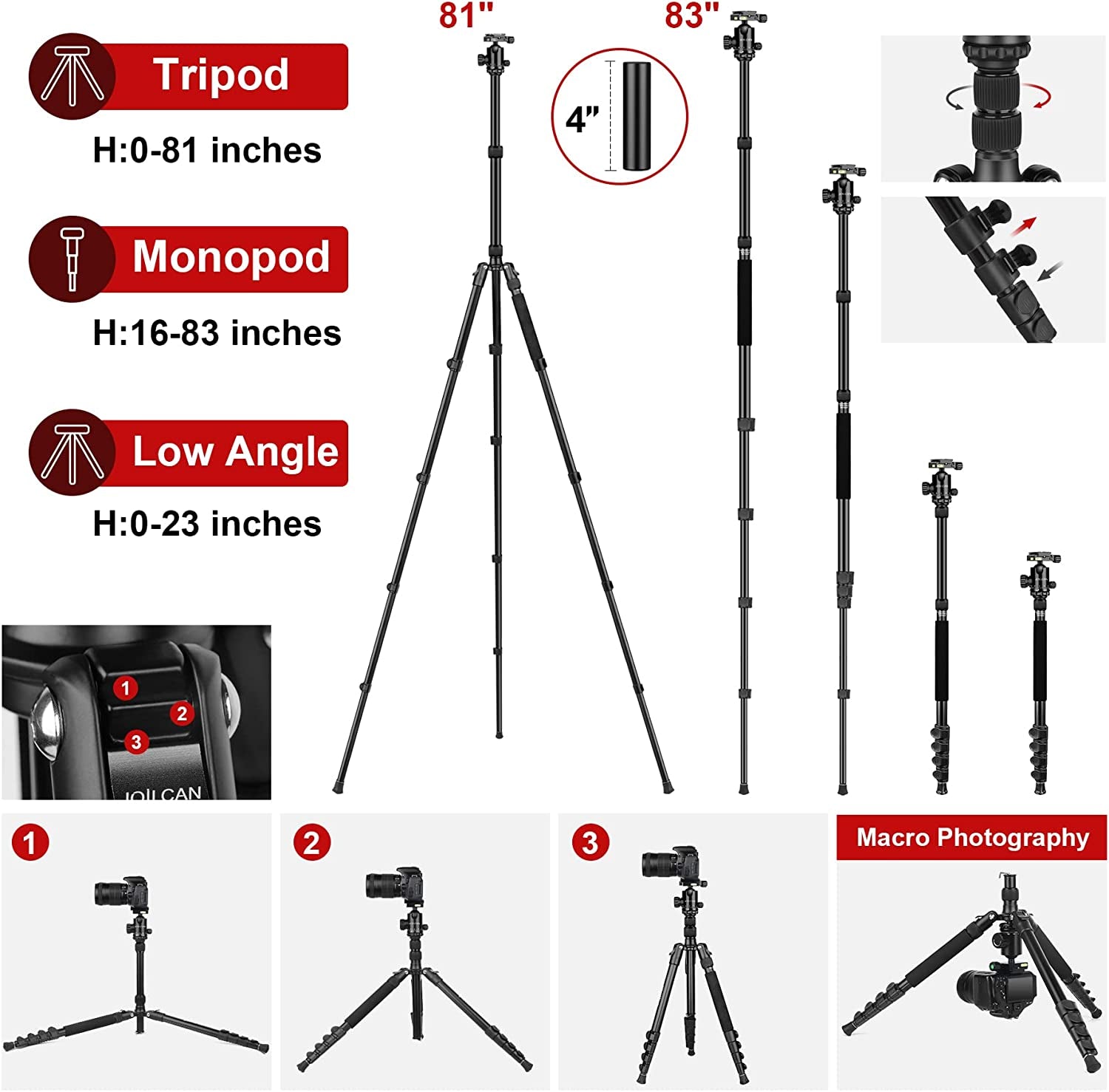 81" Camera Tripod Stand - Everyday-Sales.com