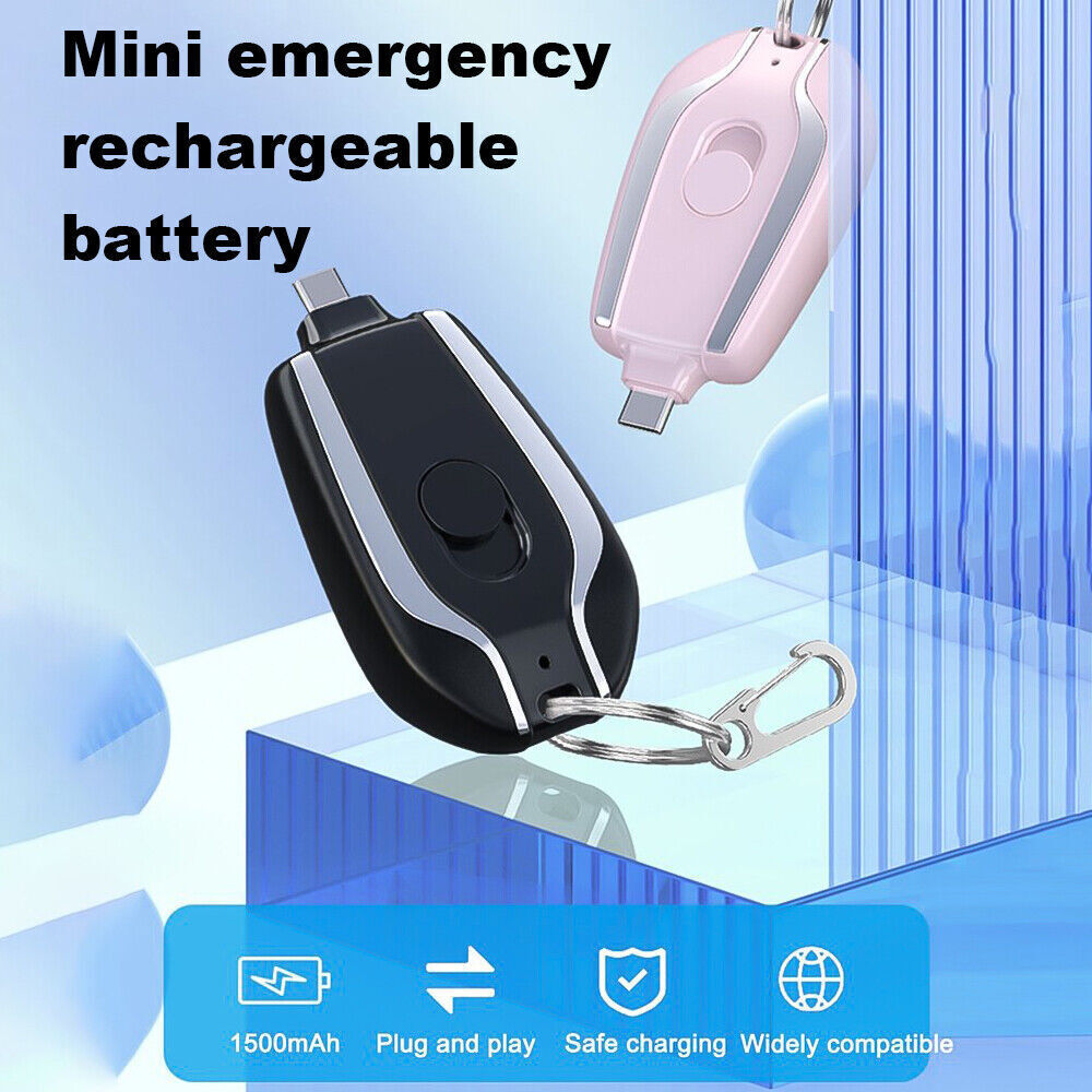 1500mAh Mini Power Keychain Charger - Everyday-Sales.com
