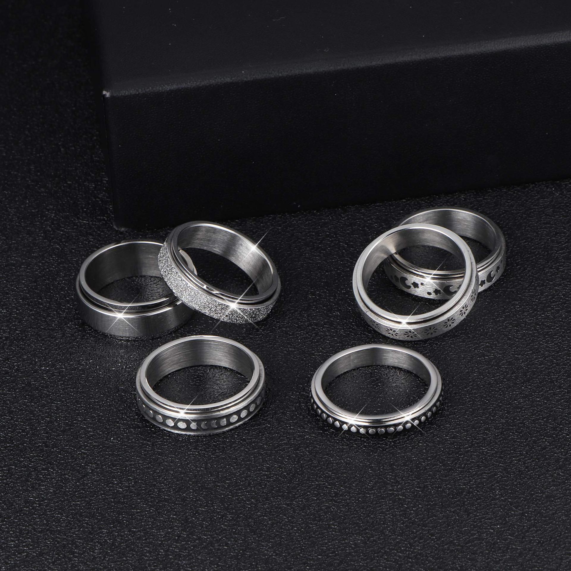 Stainless Steel Rotatable Spinner Ring - Everyday-Sales.com