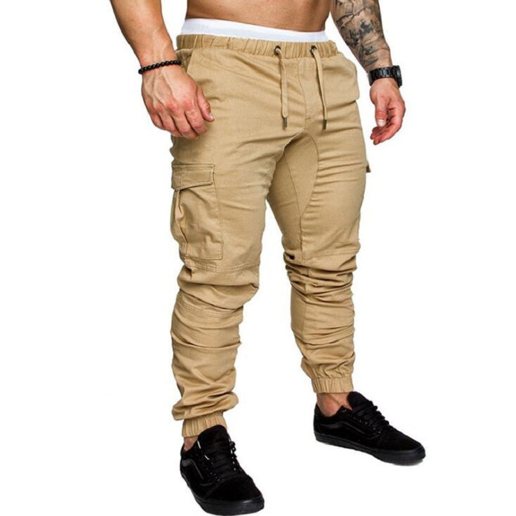 Men's Woven Fabric Casual Pants Drawstring Pants