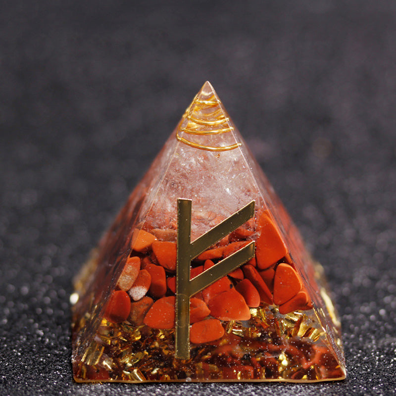 Rune Crystal Epoxy Ogan Energy Pyramid - Everyday-Sales.com
