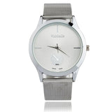 Fashion Alloy Belt Mesh Watch Unisex women's watches Minimalist Style Quartz Watch relogio feminino saat Watches for women