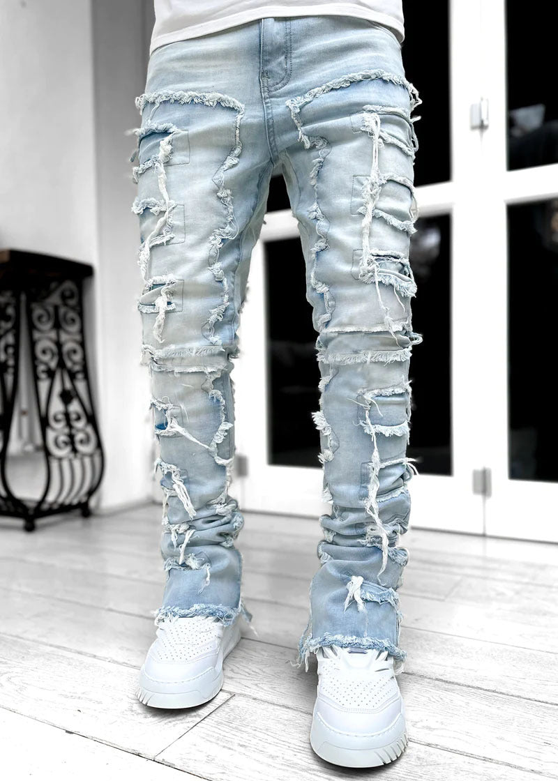 Men's Individual Patched Jeans - Everyday-Sales.com