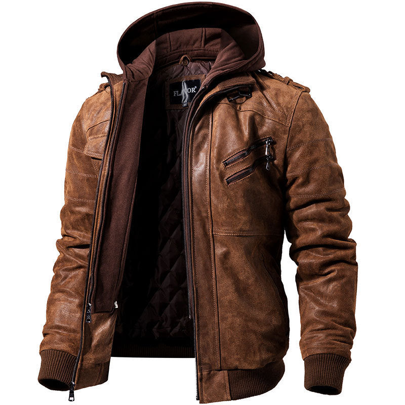Winter Fashion Motorcycle Leather Jacket - Everyday-Sales.com