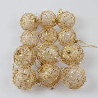 Gold dusted scaly Christmas ball