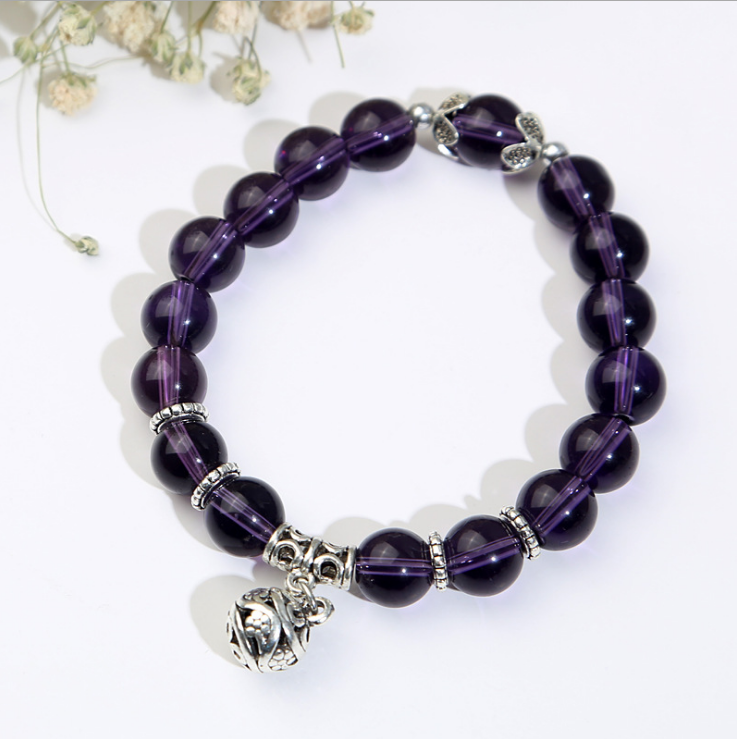Natural opal beads bracelets crystal fashion women bracelet vintage stainless steel braceletes for women
