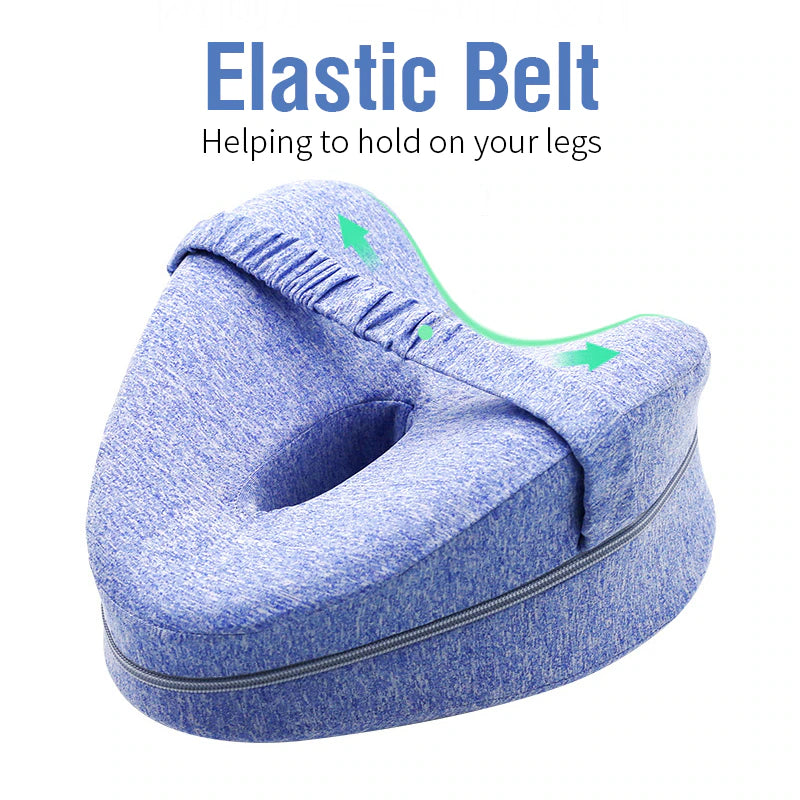 BST Orthopedic Leg Pillow Memory Foam Ergonomic Knee Pillow for Side Sleepers Knee Pillow for Back Pain Leg Cushion for Sleep