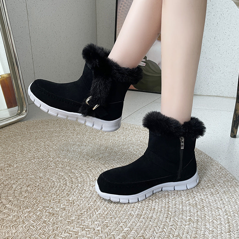 New Plush Ankle Snow Boots