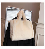Chain Plush Shoulder Bag
