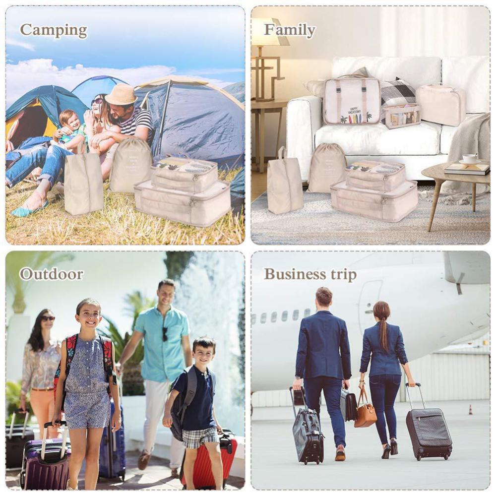 8-piece Travel Set Luggage Divider - Everyday-Sales.com