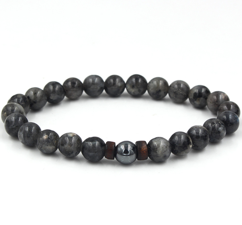 Personality Men's Black Volcanic Stone Bracelet - Everyday-Sales.com