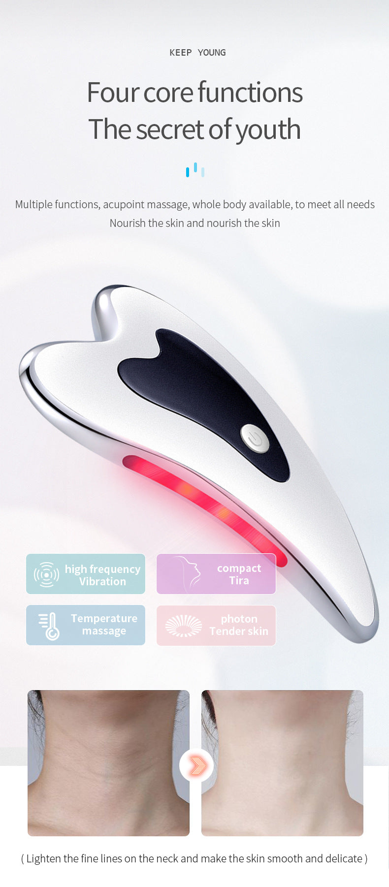 Little Dolphin Micro-Current Gua Sha Removal Apparatus - Everyday-Sales.com