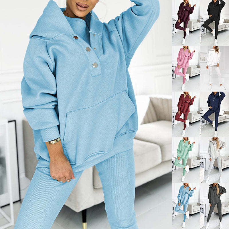 3pcs Women's Hooded Sports Suit-Everyday-Sales.com