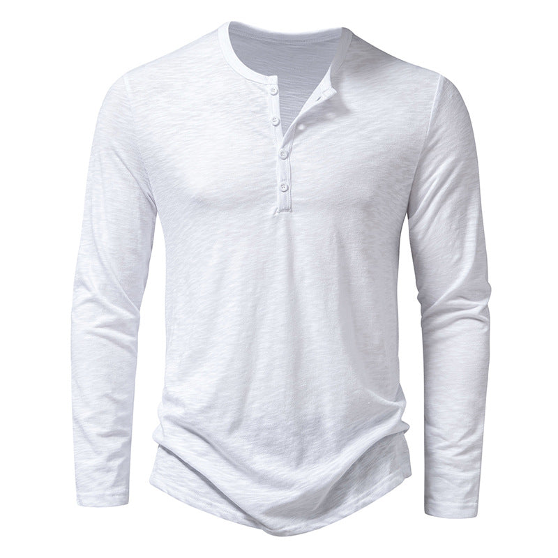 Mens Long Sleeve Button T-Shirt - Everyday-Sales.com