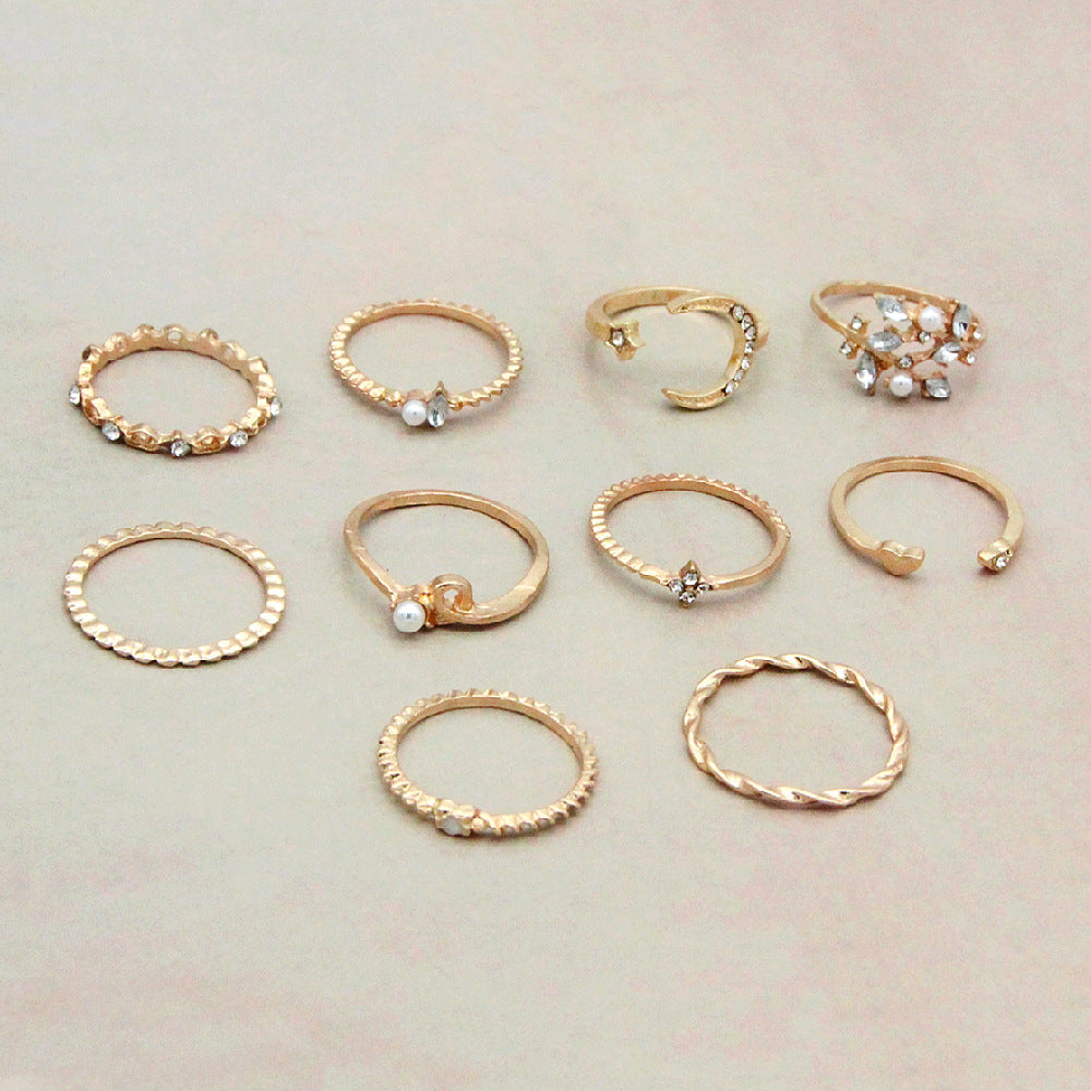 Bohemian Fashion 10-Piece Ring - Everyday-Sales.com