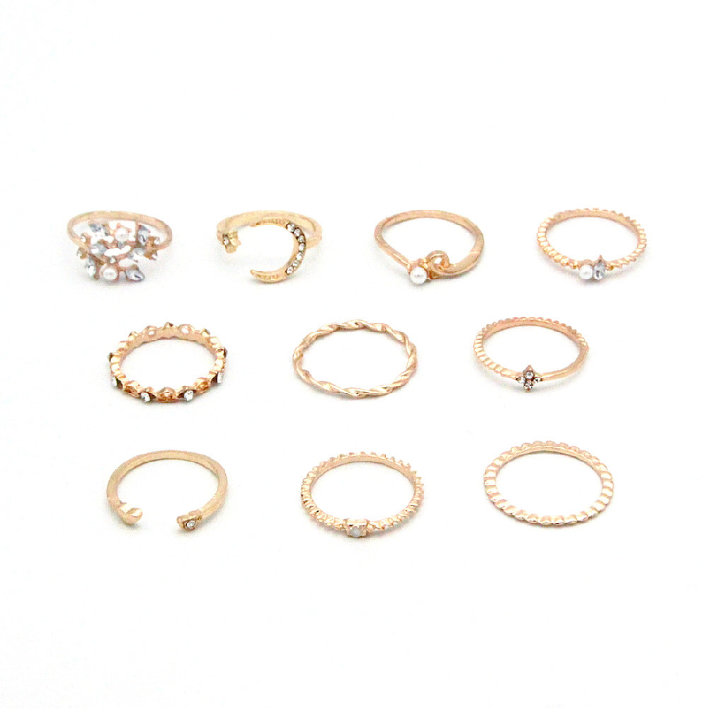 Bohemian Fashion 10-Piece Ring - Everyday-Sales.com