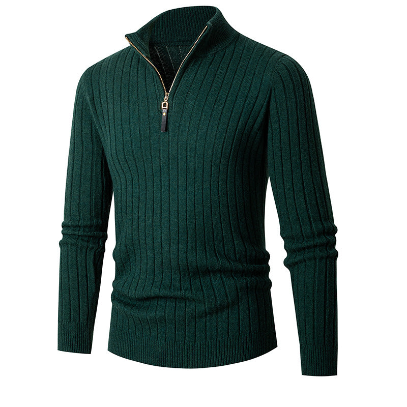 Men's Long-Sleeved Zip-Up Sweater - Everyday-Sales.com