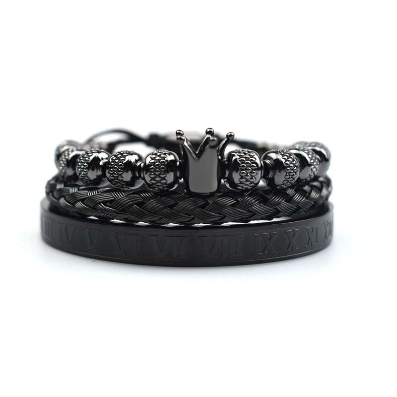 Luxury Roman Royal Crown Charm Bracelet - Everyday-Sales.com
