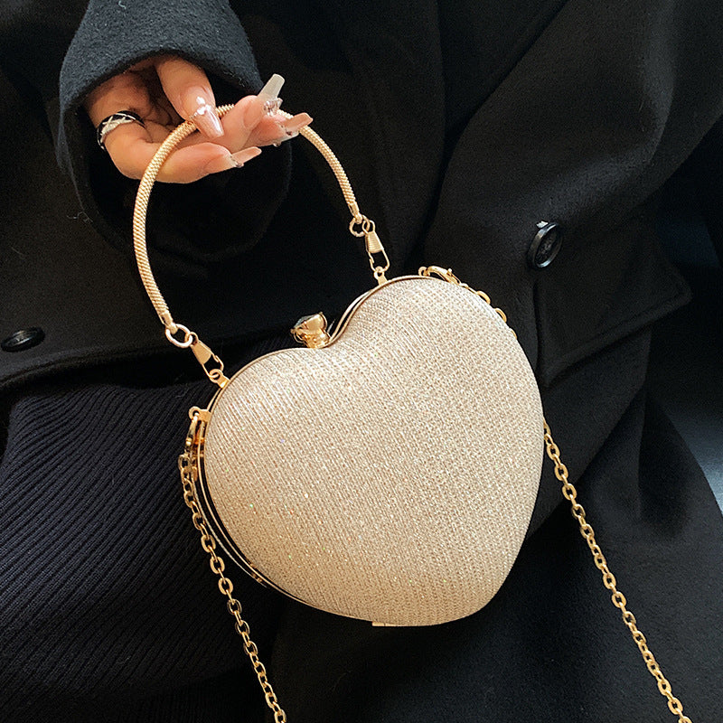 New Fashion Chain Crossbody Heart Bag - Everyday-Sales.com