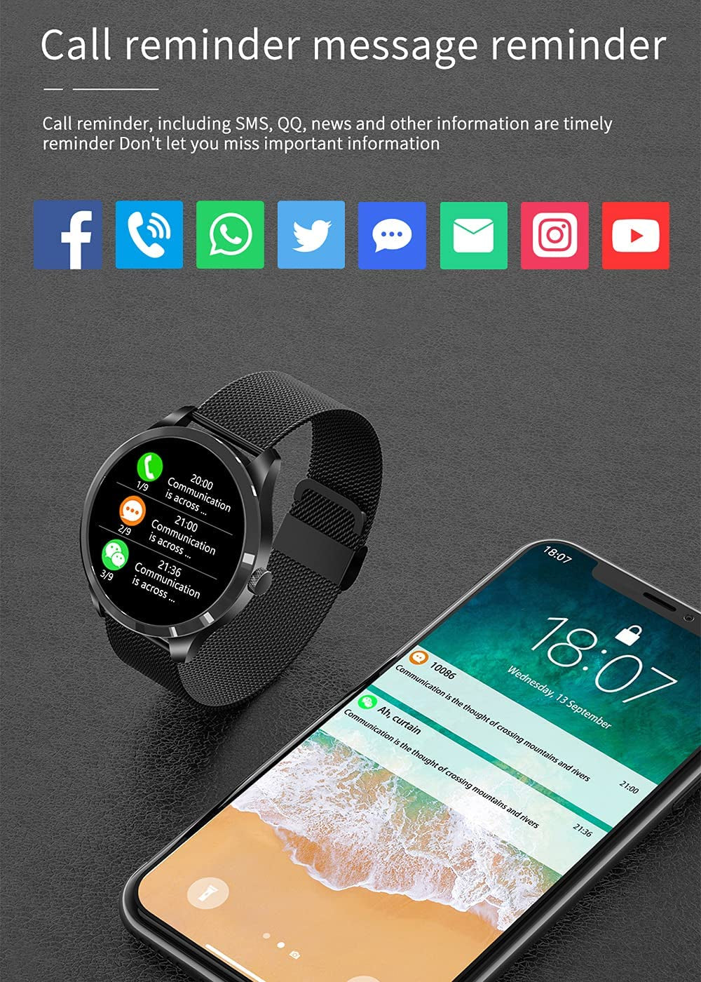 Smart Watch with Blood Oxygen Saturation and Heart Rate - Everyday-Sales.com
