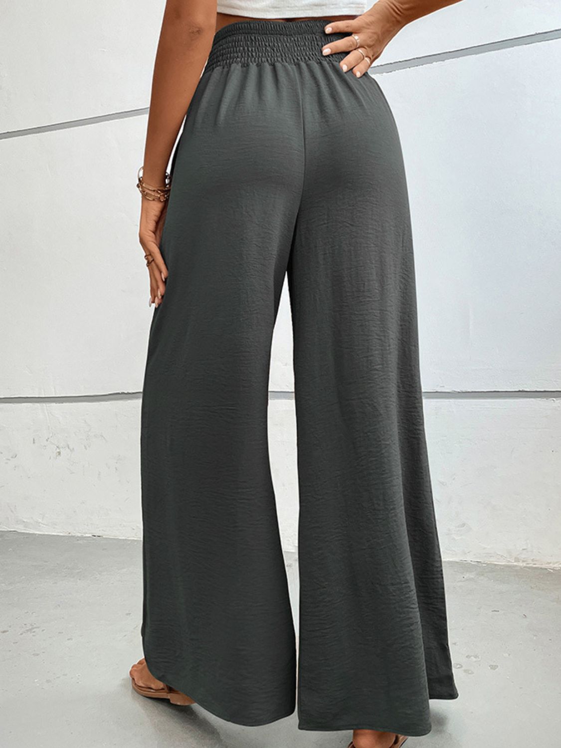 Wide Waistband Relax Fit Long Pants - Everyday-Sales.com