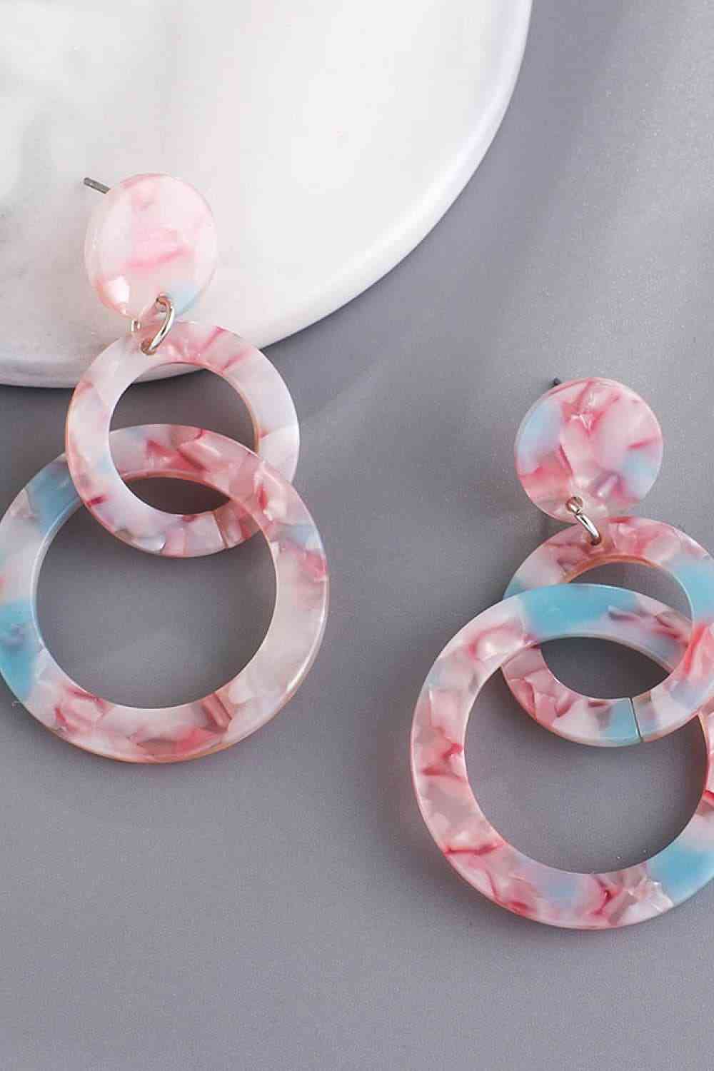 Acrylic Double-Hoop Earrings - Everyday-Sales.com