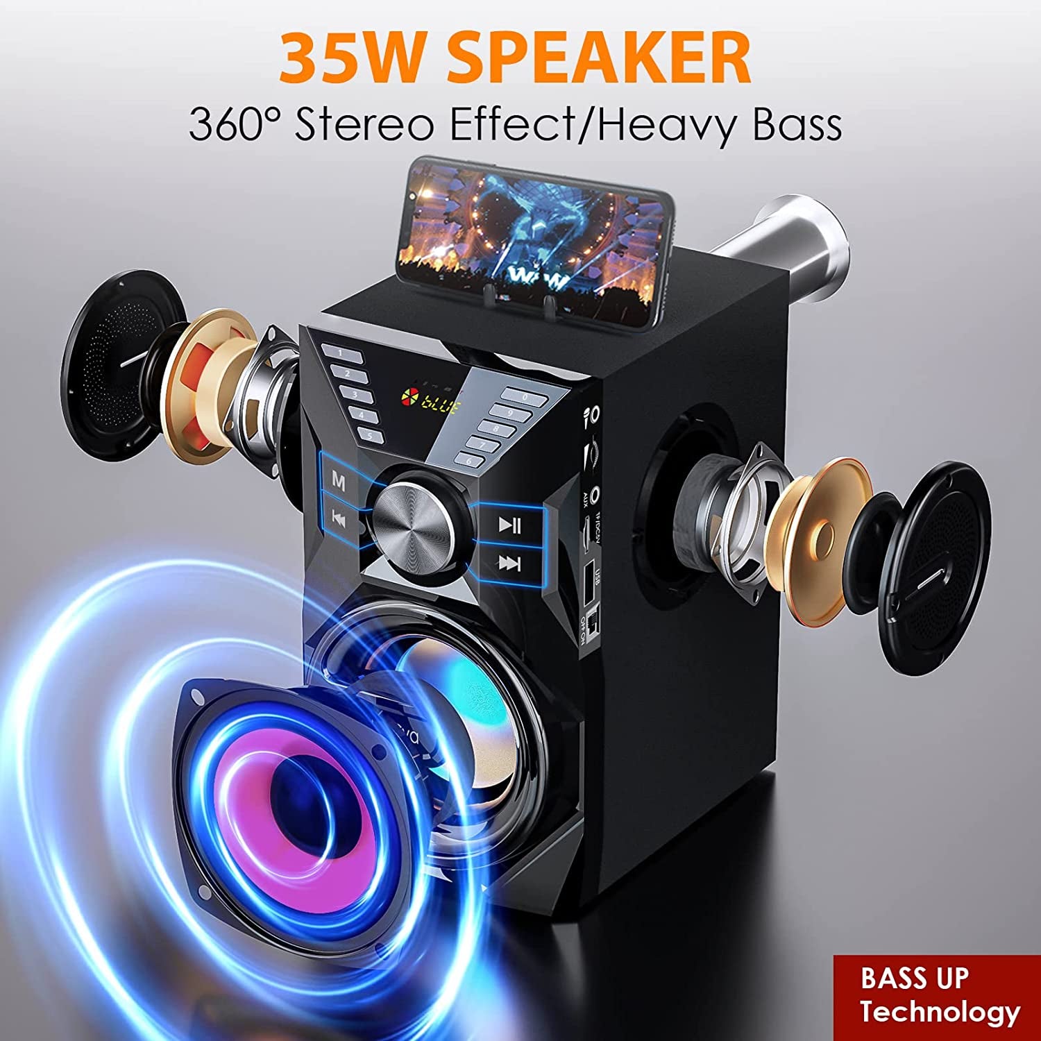 35W(50W Peak) Bluetooth Speaker - Everyday-Sales.com