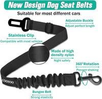 Dog Seat Belt,3 Piece Set Retractable Dog Car Seatbelts Adjustable Pet Seat Belt for Vehicle Nylon Pet Safety Seat Belts Heavy Duty & Elastic & Durable Car Harness for Dogs