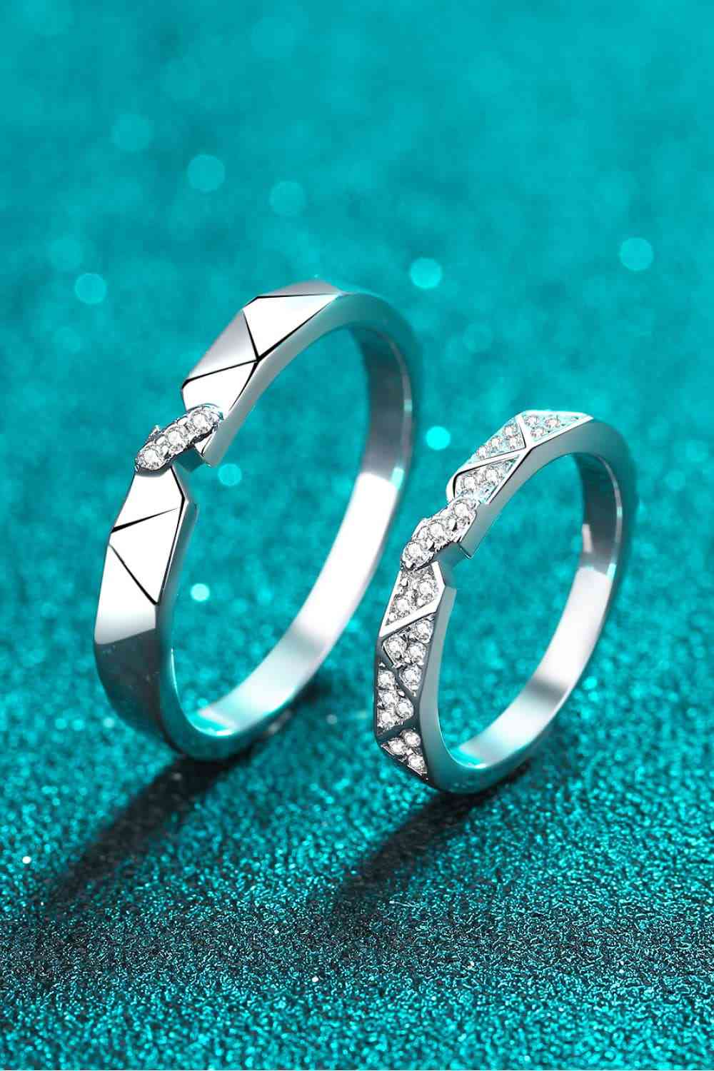Moissanite Minimalist Rhodium-Plated Ring - Everyday-Sales.com