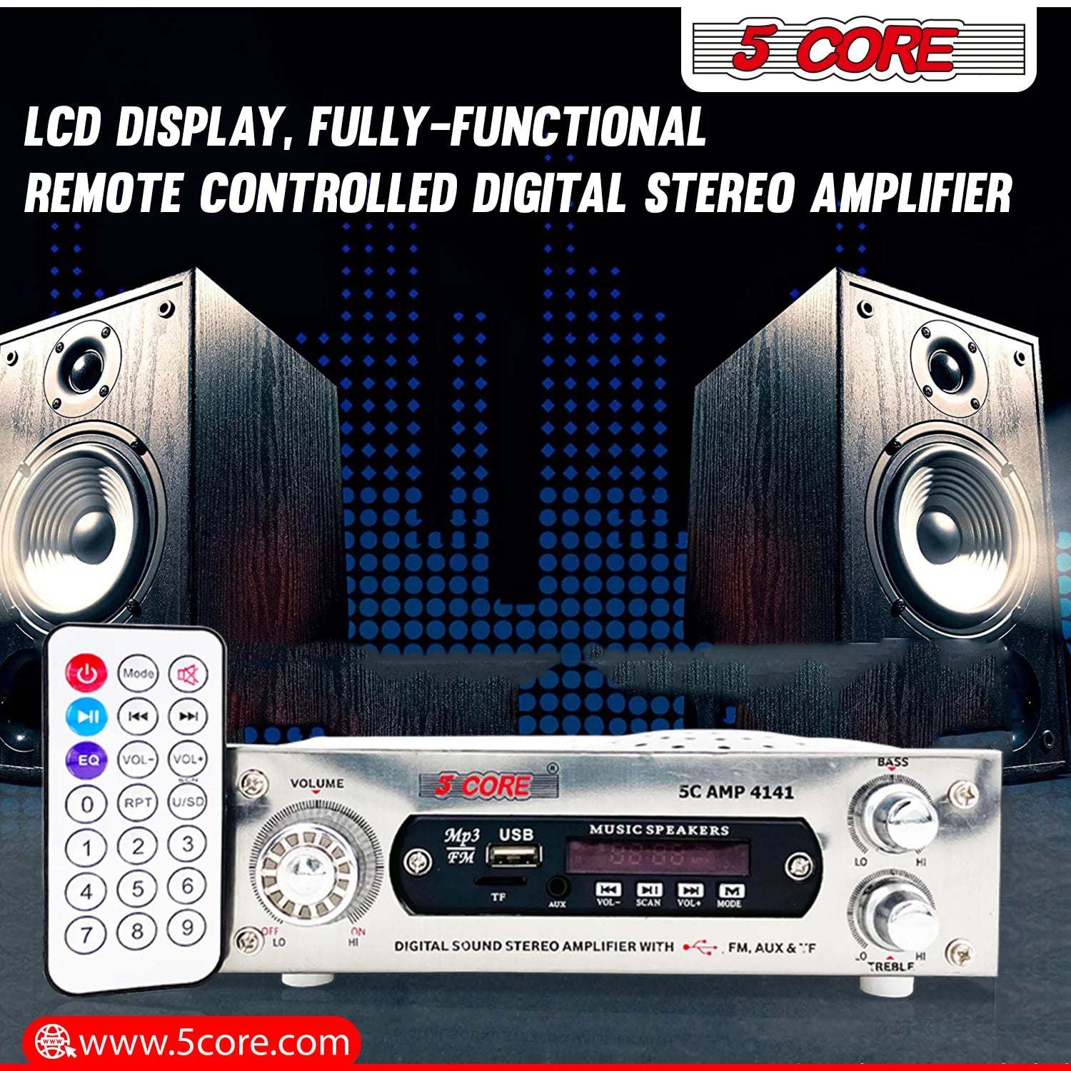 5 Core Amplifier Home Audio 400W - Everyday-Sales.com