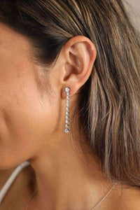 Adored 1.18 Carat Moissanite Long Earrings