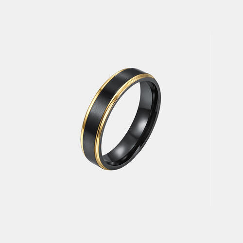 Contrast Titanium Steel Ring - Everyday-Sales.com
