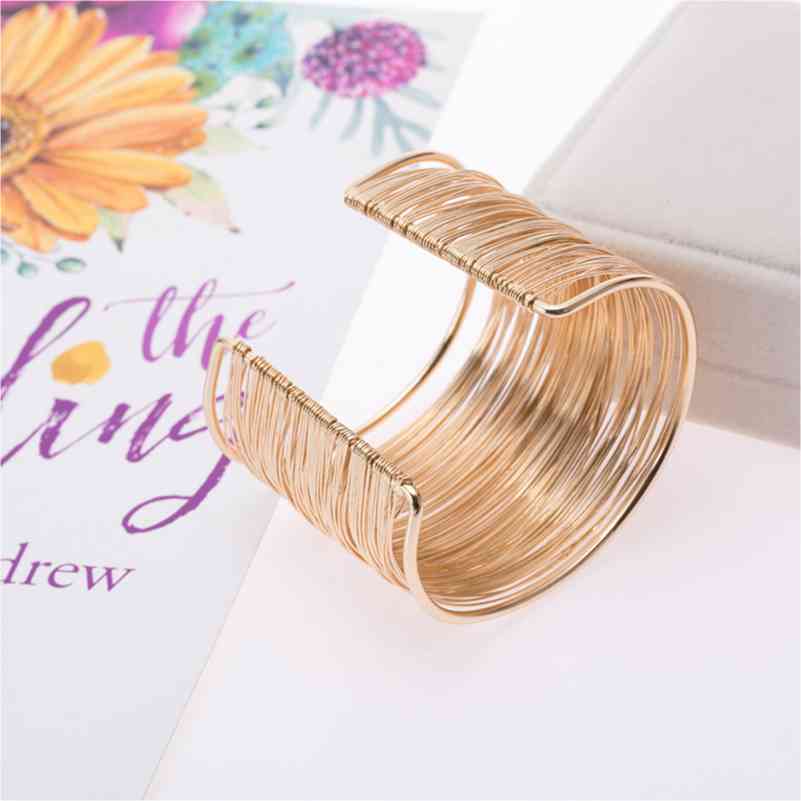 Alloy Layered Cuff Bracelet - Everyday-Sales.com