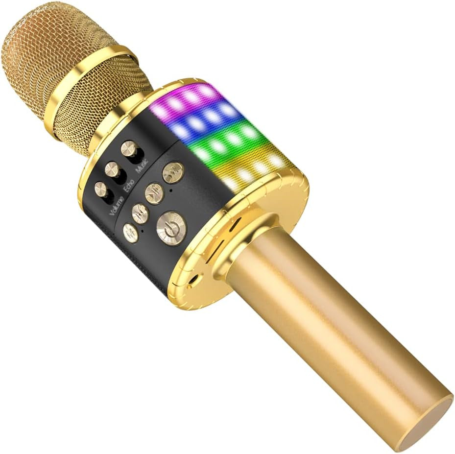 3 in 1 Wireless Karaoke Microphone with LED - Everyday-Sales.com