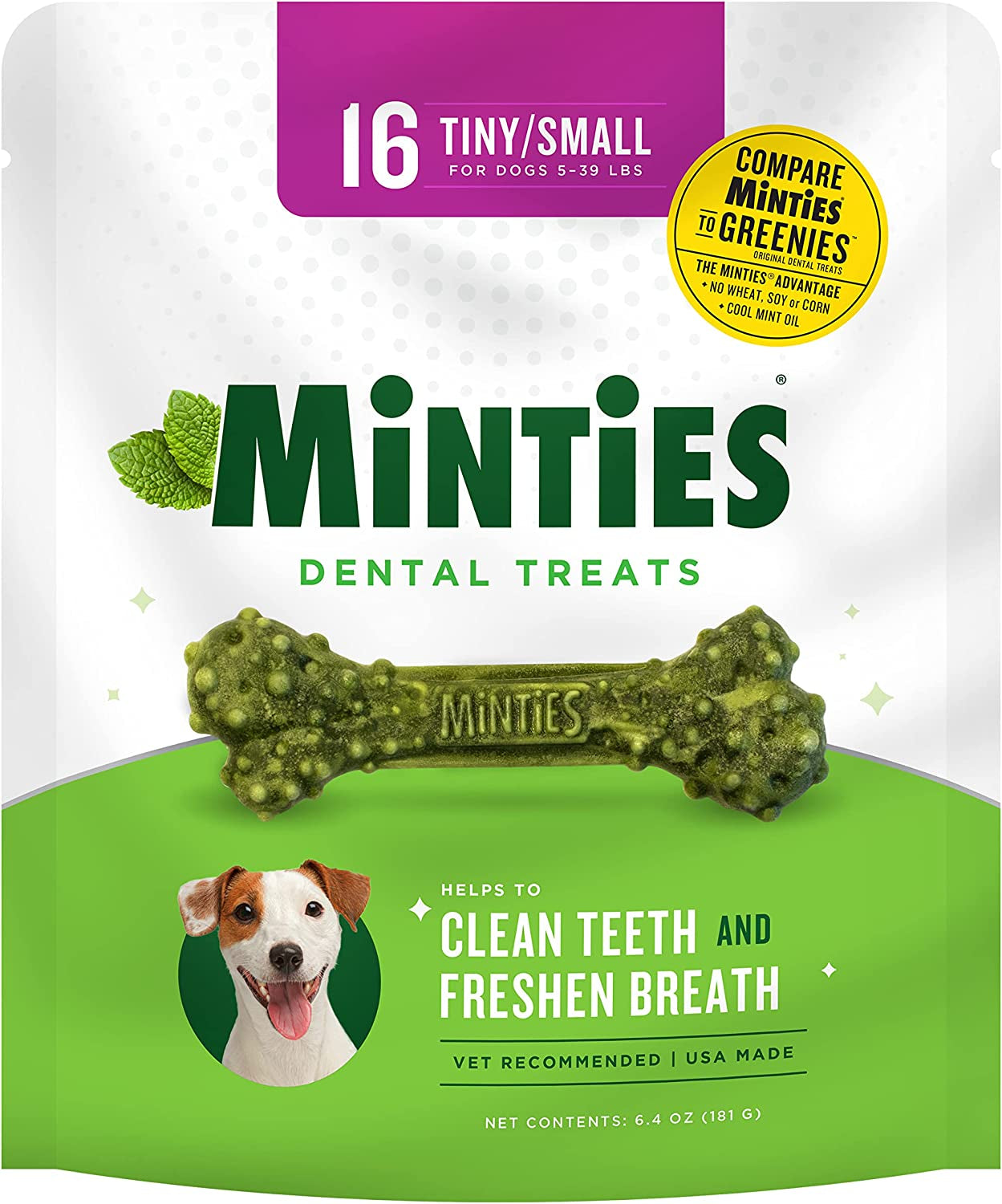 Minties Vetiq Dog Dental Bone Treats - Everyday-Sales.com