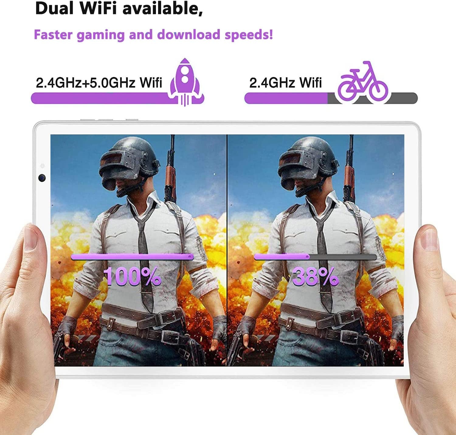 Tablet 10 Inch Octa Core Android 11,4GB RAM,64GB ROM - Silver - Everyday-Sales.com