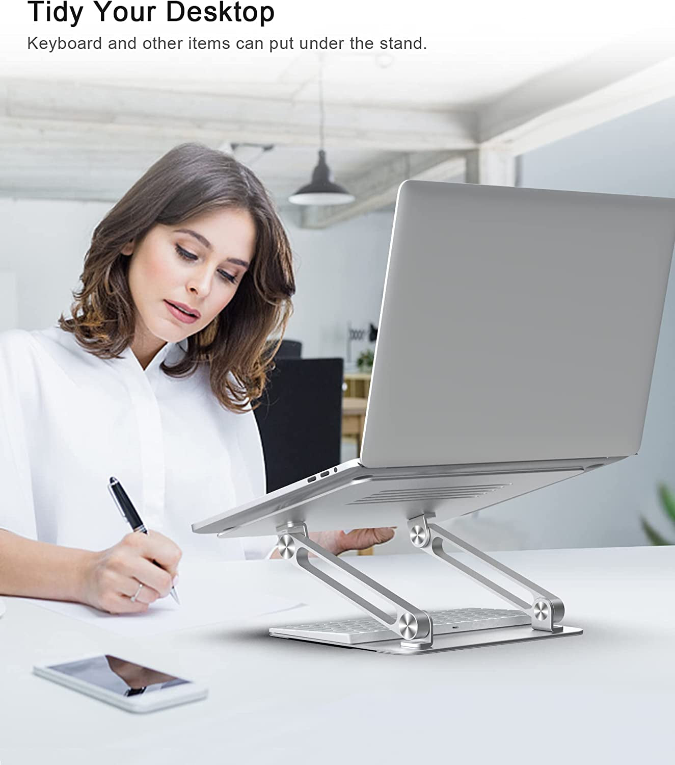 Adjustable Laptop Riser Ergonomic Laptop Stand - Everyday-Sales.com
