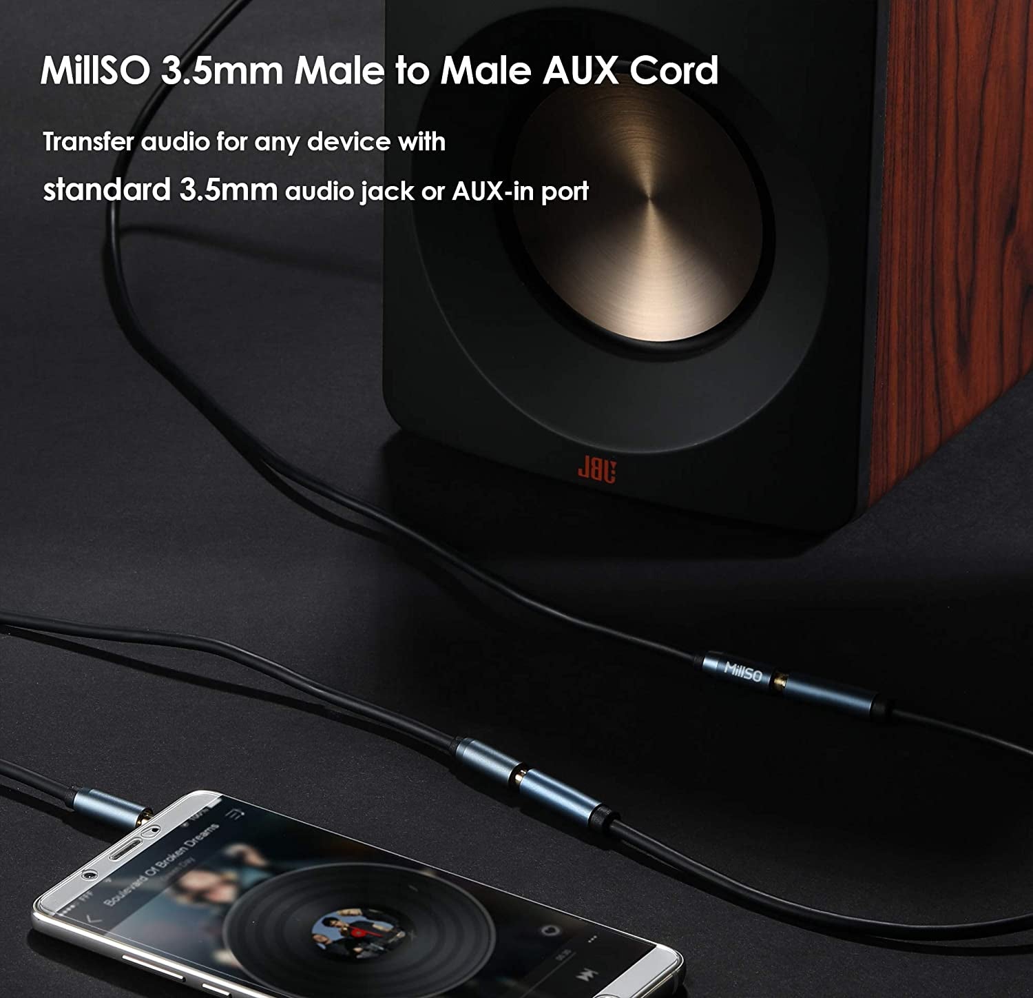 3.5Mm Audio Cable Male to Male Stereo - Everyday-Sales.com