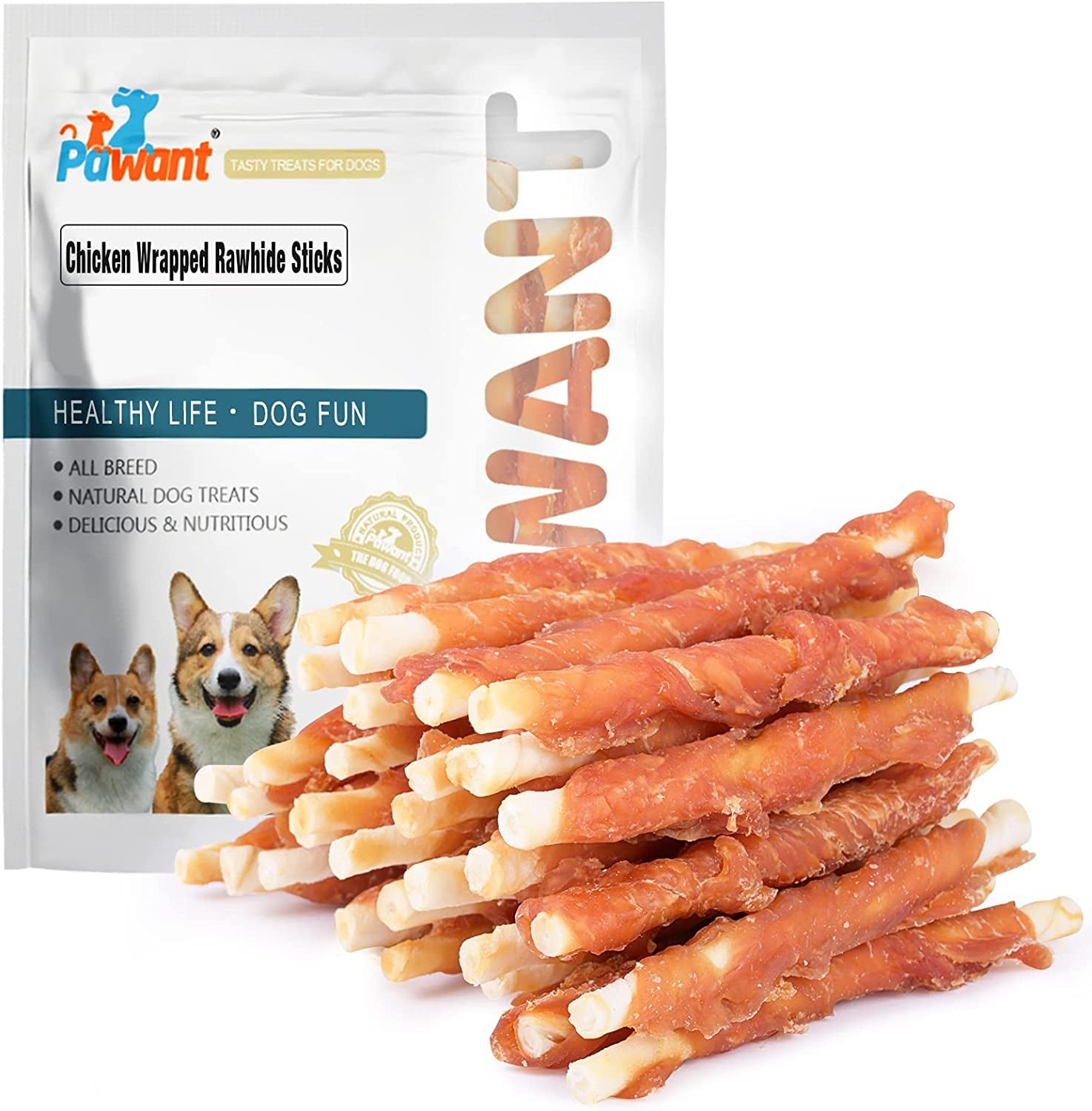 Chicken Wrapped Rawhides for Dogs Treats - Everyday-Sales.com