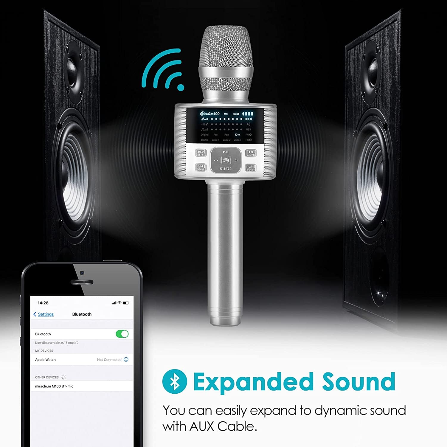 M100 Bluetooth Karaoke Microphone - Everyday-Sales.com