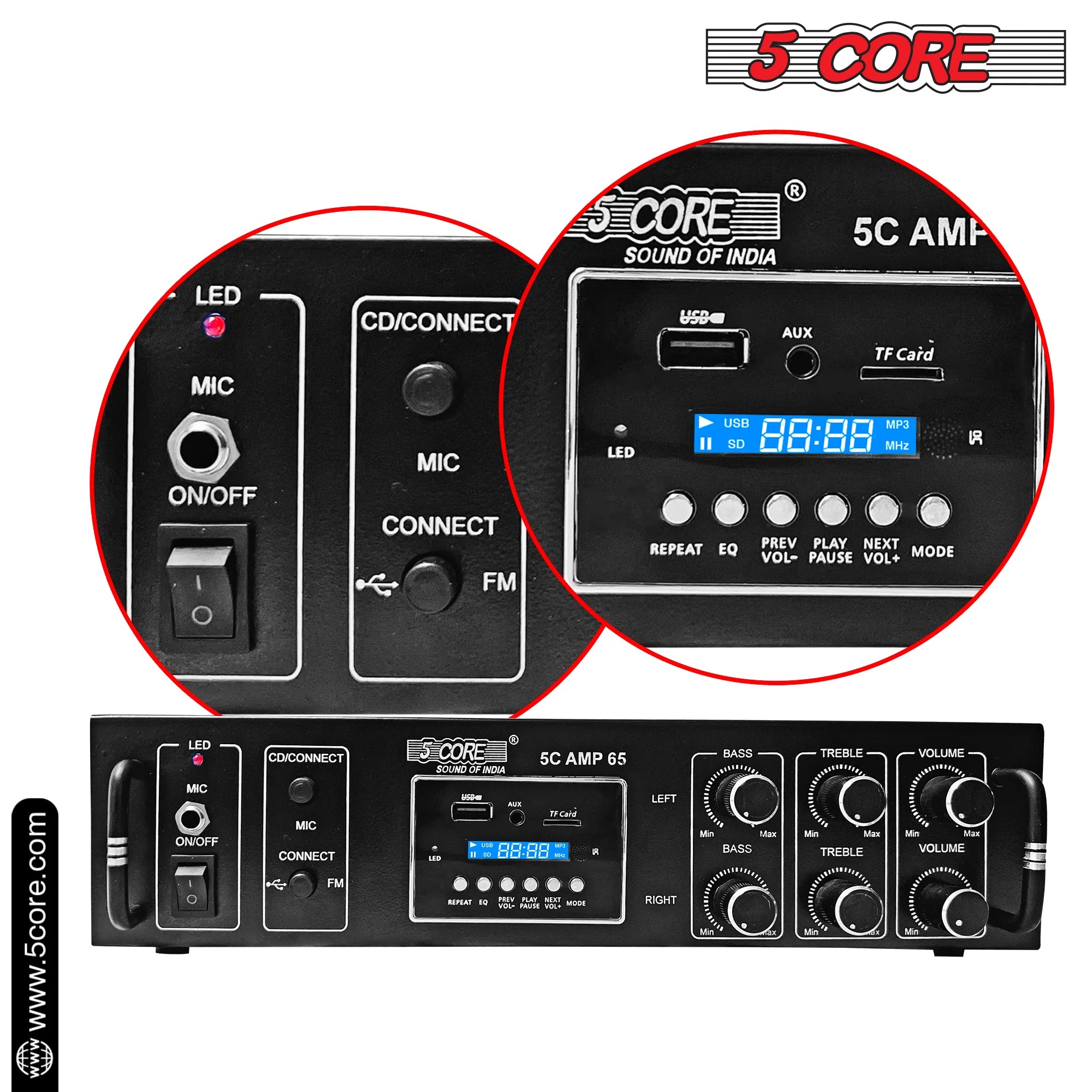 5 Core Home Stereo Amplifier 600W - Everyday-Sales.com
