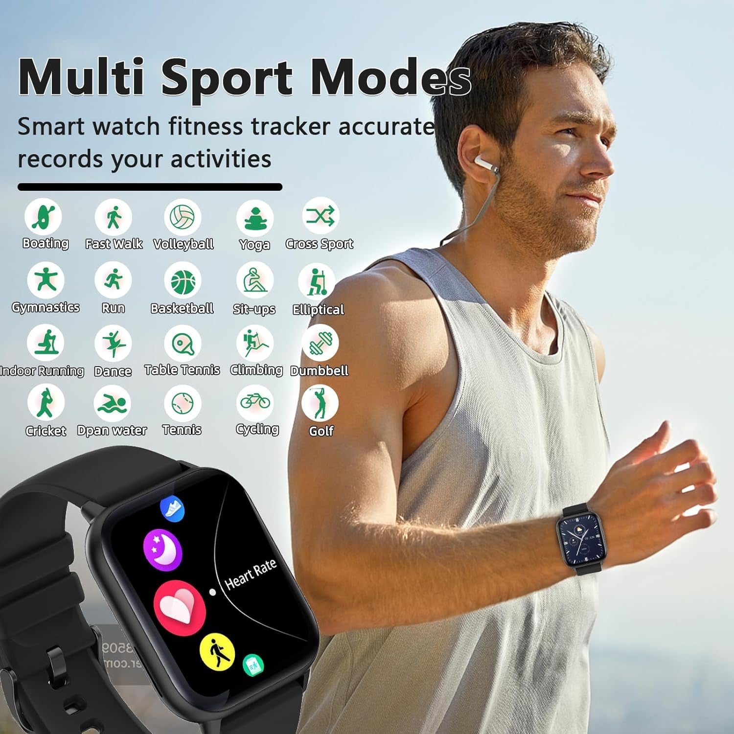 Touch Screen Smartwatch for iPhone and Android - Everyday-Sales.com