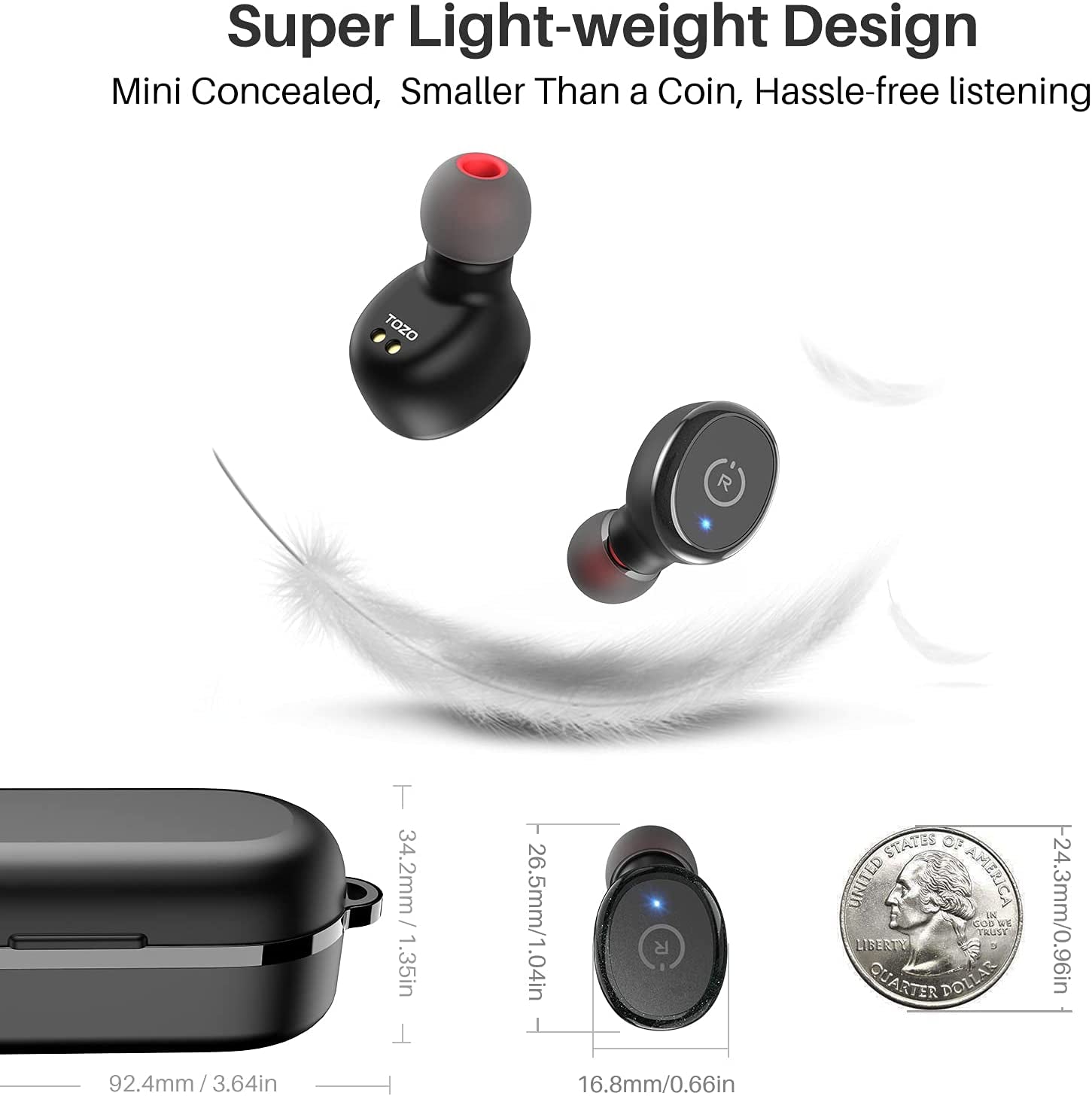 T10 Bluetooth 5.3 Wireless Earbuds with Charging Case - Everyday-Sales.com