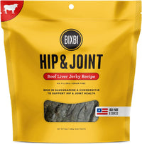 Hip & Joint Support Beef Liver Jerky Dog Treats, 12 Oz - USA Made Grain Free Dog Treats - Glucosamine, Chondroitin for Dogs - High in Protein, Antioxidant Rich, Whole Food Nutrition, No Fillers