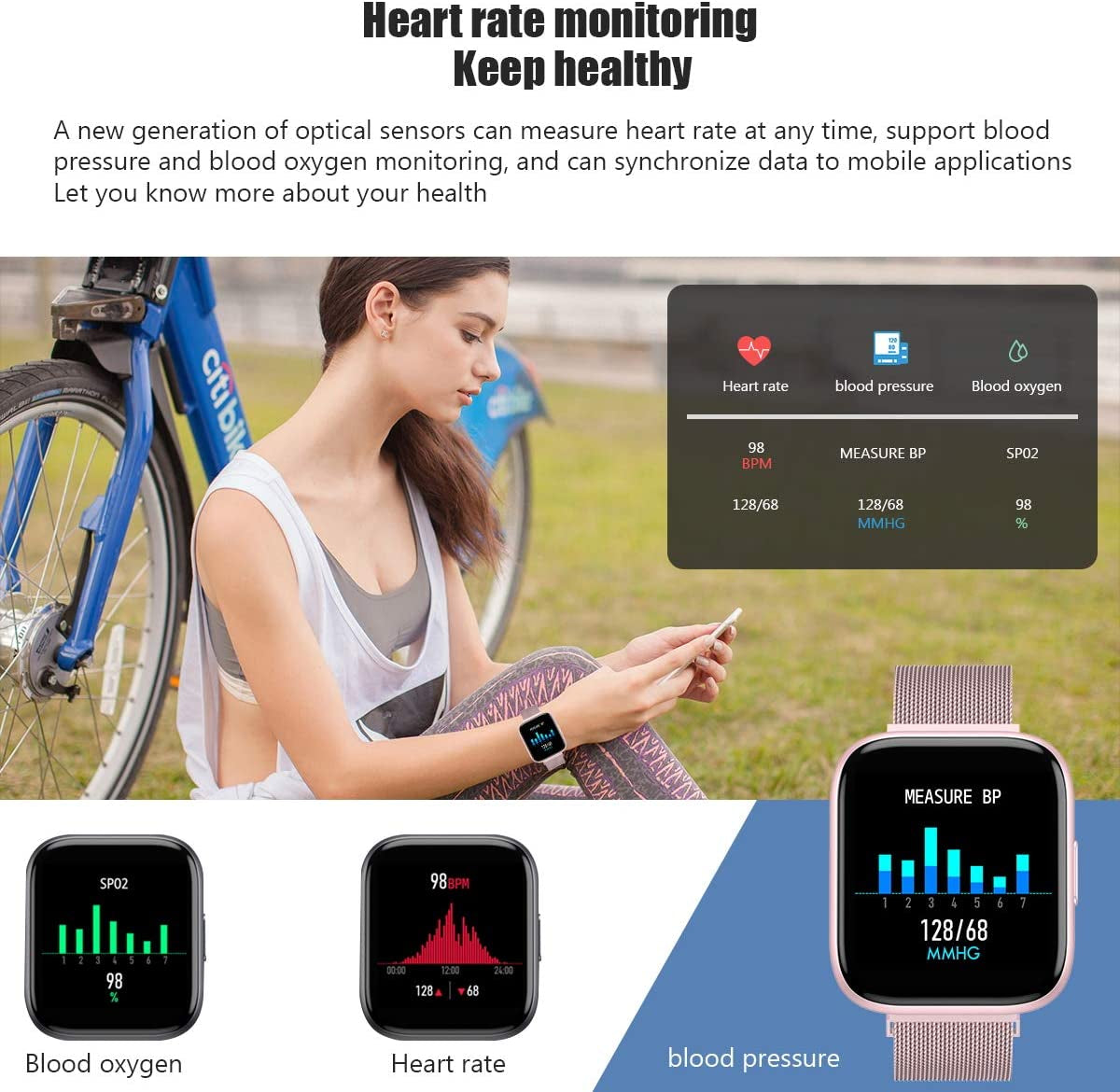 Smart Blood Pressure Watch for Android & iPhones - Everyday-Sales.com