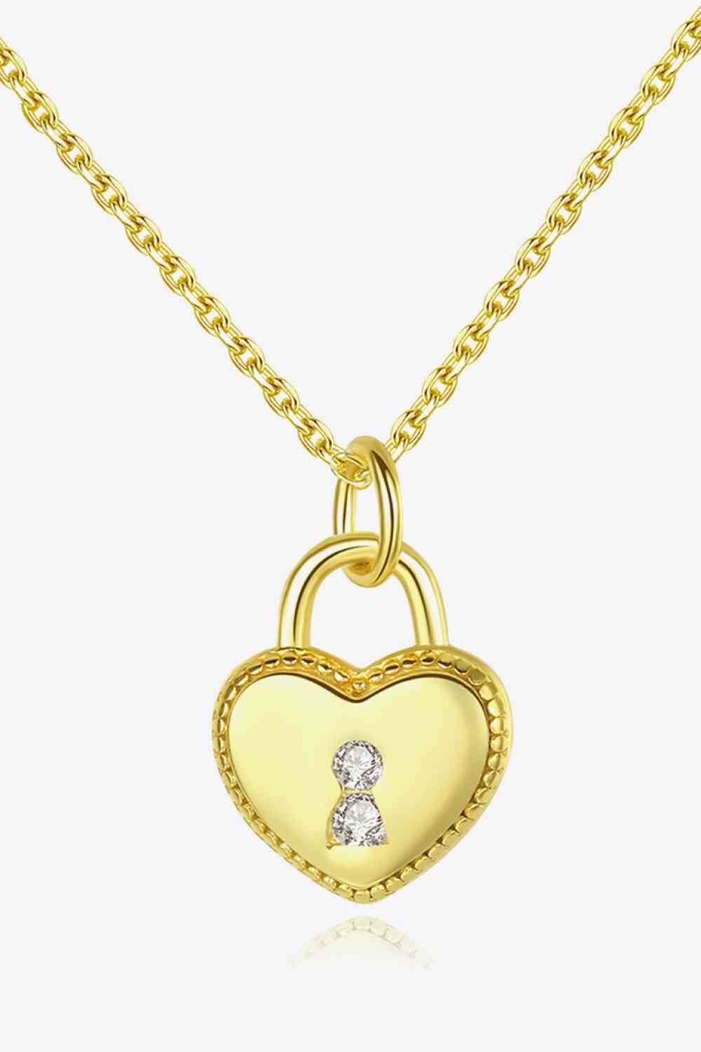 Heart Lock Pendant 925 Sterling Silver Necklace - Everyday-Sales.com